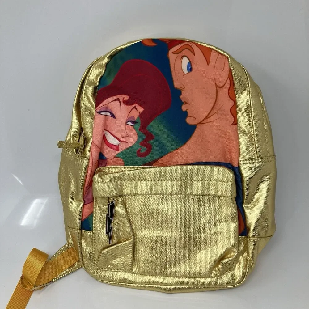 Disney Backpack Gold Hercules Megara Pegasus Metallic Oh My Disney Character NWT